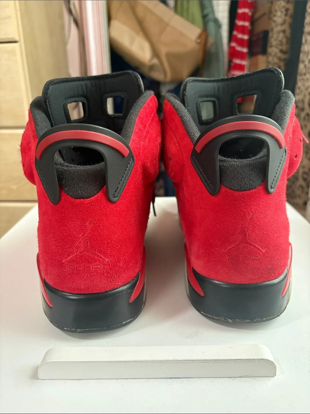 Jordan 6 Toro RedMen's Red High-Top Sneakers